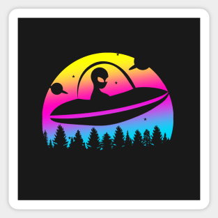 Alien Sunset Shadow Sticker